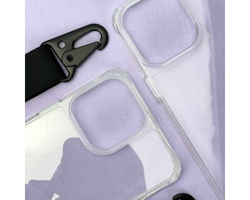 Чохол STRAP CLEAR CASE for iPhone 12 Pro Max Black mag-2000001449561103739