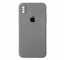 Silicone Case Full Camera Square side Copy for iPhone XS Grey mag-2000001456361142661