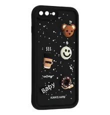 Чохол HAPPY Donut Case for iPhone 7 Plus/8 Plus Black mag-2000001561904143769