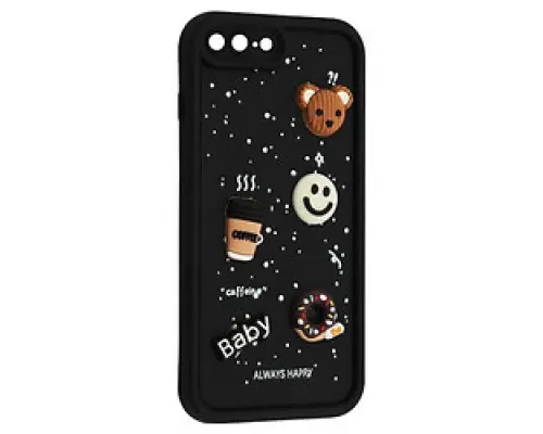 Чохол HAPPY Donut Case for iPhone 7 Plus/8 Plus Black mag-2000001561904143769