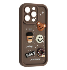 Чохол HAPPY Donut Case for iPhone 15 Pro Max Brown mag-2000001562871106654