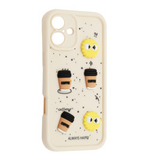 Чохол HAPPY Cookie Case for iPhone 16 Plus White mag-2000001563038106670