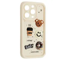 Чохол HAPPY Donut Case for iPhone 16 Pro Max White mag-2000001563120143779