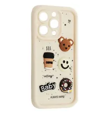 Чохол HAPPY Donut Case for iPhone 16 Pro Max White mag-2000001563120143779