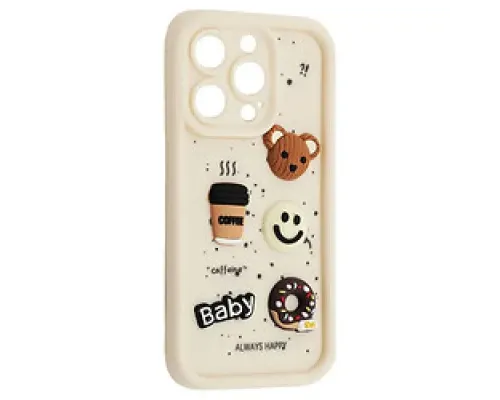 Чохол HAPPY Donut Case for iPhone 16 Pro Max White mag-2000001563120143779