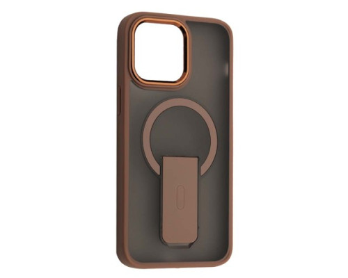 Чохол STAND MATTE MAGSAFE for iPhone 14 Pro Max Brown mag-200000157869858655