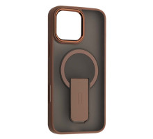 Чохол STAND MATTE MAGSAFE for iPhone 16 Pro Max Brown mag-200000157938158723