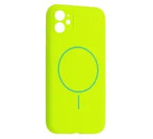 Чохол Silicone Case Full Camera Fine Ring MagSafe for iPhone 11 Emerald Green mag-2000001585092143637
