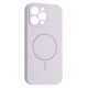 Чохол Silicone Case Full Camera Fine Ring MagSafe for iPhone 12 Pro Max Purpule Lilac mag-200000158517761787