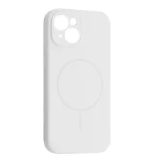 Чохол Silicone Case Full Camera Fine Ring MagSafe for iPhone 14 White mag-2000001585535143648