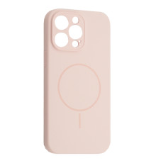 Чохол Silicone Case Full Camera Fine Ring MagSafe for iPhone 14 Pro Max Pink mag-200000158570261840