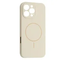Чохол Silicone Case Full Camera Fine Ring MagSafe for iPhone 16 Pro Antique white mag-2000001586372143668