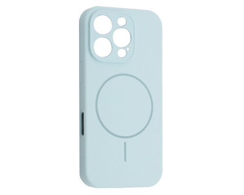 Чохол Silicone Case Full Camera Fine Ring MagSafe for iPhone 16 Pro New Sky Blue mag-200000158644061914