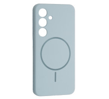 Чохол Silicone Case luxury+MagSafe for Samsung S24 Sky Blue mag-2000001594605134130