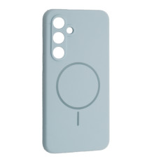 Чохол Silicone Case luxury+MagSafe for Samsung S25 Sky Blue mag-2000001594780134146