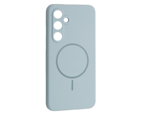 Чохол Silicone Case luxury+MagSafe for Samsung S25 Sky Blue mag-2000001594780134146