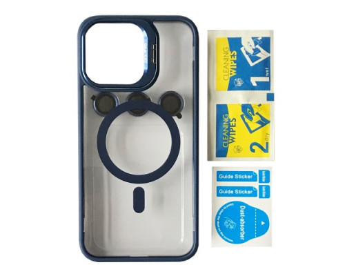 Чохол BRACKET CLEAR CAMERA LENS MAGSAFE for iPhone 12 Dark blue mag-2000001504215105371