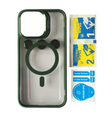 Чохол BRACKET CLEAR CAMERA LENS MAGSAFE for iPhone 14 Pro Dark green mag-2000001504642105414