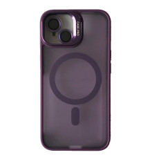 Чохол CASE PRO MATTE FORTABLE CAMERA LENS MAGSAFE for iPhone 15 Deep purple mag-200000151171819978