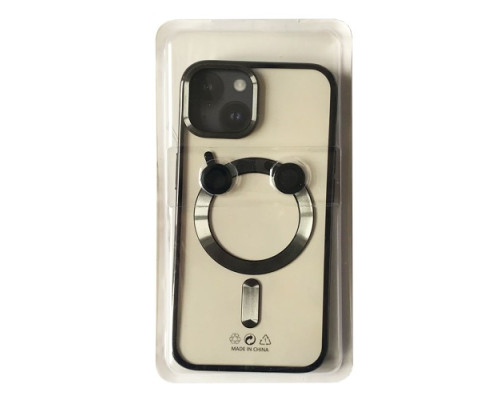 Чохол PRO SHINING (+ LENSES) MagSafe for iPhone 15 Plus Black mag-2000001513927105582