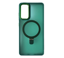 Чохол Matte Ring-MagSafe for Samsung S24+ Зелений mag-200000151757420479