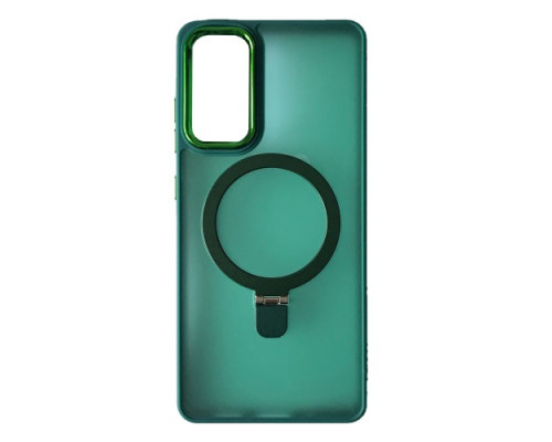 Чохол Matte Ring-MagSafe for Samsung S24+ Зелений mag-200000151757420479