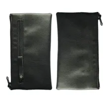 Чохол-кисет на блискавці універсальний 6 дюймов чорний 067-1 (дві блискавки) mag-2000001527252144991