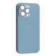 Чохол NEW GLASS MAGSAFE Case for iPhone 12 Pro Max Light blue mag-200000153930951375
