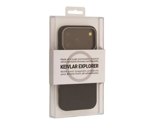Чохол KZDOO Kevlar Explorer MagSafe for iPhone 17 Pro Max Black mag-2000001643891144779