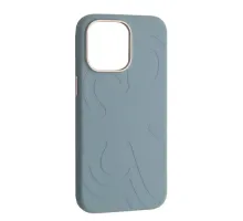 Чохол Flower Liquid Silicone Case MagSafe для iPhone 16 Pro Cloud Blue mag-2000001650523145860