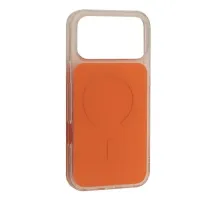 Чохол CLEAR COLOR CASE MAGSAFE (PС+TPU) для iPhone 17 Pro Max Orange mag-2000001657690146331