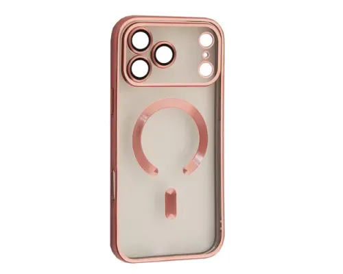 Чохол SHINING Camera MagSafe for iPhone 17 Pro Max Rose gold mag-2000001664773151769
