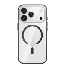 Чохол ROCK Crystal Armor Anti-Yellowing Magnetic Protection for iPhone 17 Pro Max Transparent black mag-2000001666586152263