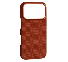 Чохол Kevlar Case MagSafe open window для iPhone 17 Pro Max Brick Pattern Orange mag-2000001671108153199