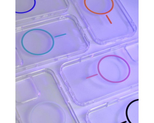 Чохол CLEAR MAGNETIC (Color Slim MagSafe) BOX for iPhone 14 Pro Max Pink mag-2000001602737137078