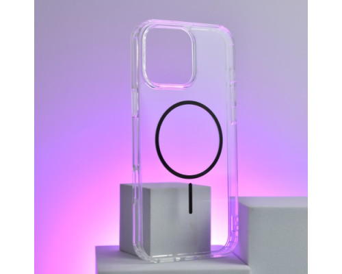 Чохол CLEAR MAGNETIC (Color Slim MagSafe) BOX for iPhone 14 Pro Max Pink mag-2000001602737137078