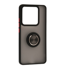 Чохол Gingle Ring Case for Xiaomi Poco М7 Pro 5G Black mag-2000001606957139131