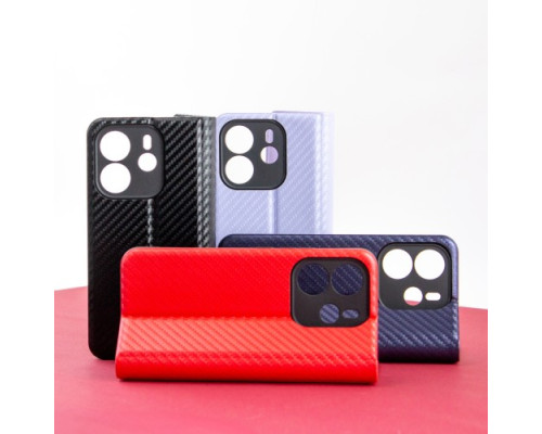 Чехол-книжка Carbon for Xiaomi Redmi Note 14 5G Black mag-2000001607428140204