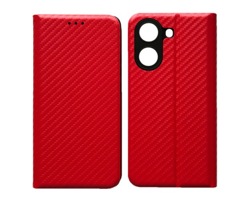 Чехол-книжка Carbon for Xiaomi Poco X7 Pro 5G Red mag-2000001607268140188