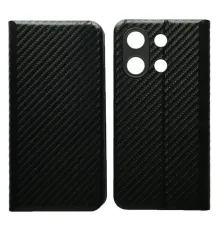 Чехол-книжка Carbon for Xiaomi Redmi Note 13 Pro 4G Black mag-2000001607336145920