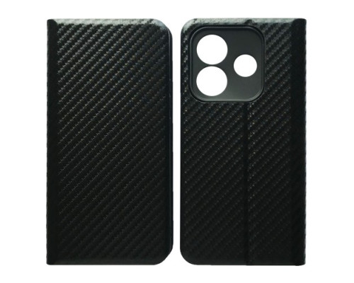 Чехол-книжка Carbon for Xiaomi Redmi Note 14 5G Black mag-2000001607428140204