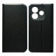 Чехол-книжка Carbon for Xiaomi Redmi Note 14 5G Black mag-2000001607428140204