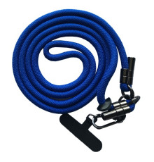 Шнурок LONG (150см) 8mm з карабіном + тримач для чохлів (універсальний) Blue mag-2000001613443140059