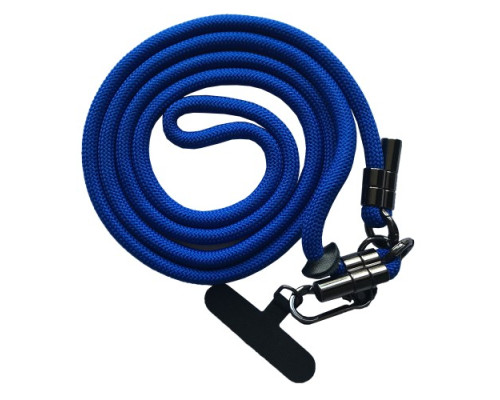 Шнурок LONG (150см) 8mm з карабіном + тримач для чохлів (універсальний) Blue mag-2000001613443140059