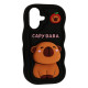 Чохол CAPYBARA for iPhone 16 Black mag-2000001618141140867