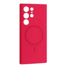 Чохол Silicone Case luxury+MagSafe for Samsung S23 Ultra Firefly Rose mag-2000001625866144523