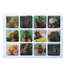 Набір наклейок 3D STICKERS Capybara 1 mag-2000001625996142118