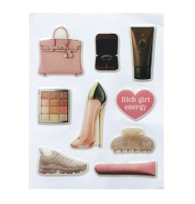 Набір наклейок 3D STICKERS Fashin style 6 mag-2000001626092142128