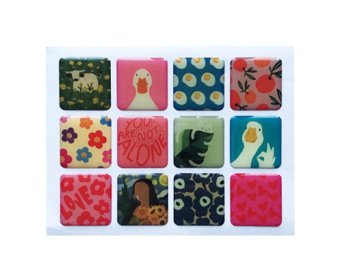 Набір наклейок 3D STICKERS Goose 2 mag-2000001626191142138