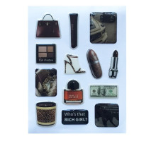 Набір наклейок 3D STICKERS Fashin style 19 mag-2000001626290142148